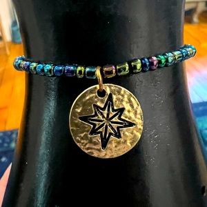 Compass copper beaded bracelet